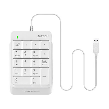 A4Tech FStyler FK13P numerická klávesnice drátová (USB) bílá