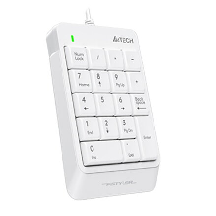 A4Tech FStyler FK13P numerická klávesnice drátová (USB) bílá