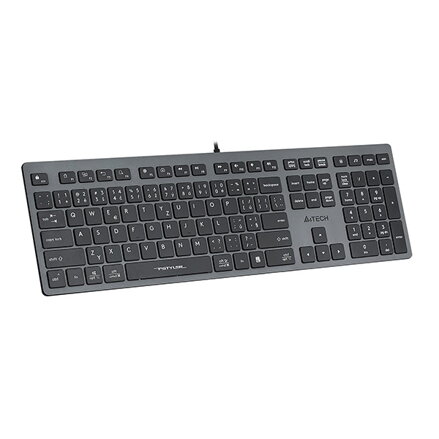 A4Tech FX50, Klávesnice CZ, klasická, nízkoprofilová typ drátová (USB), šedá