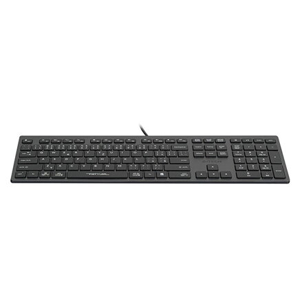 A4Tech FX50, Klávesnice CZ, klasická, nízkoprofilová typ drátová (USB), šedá