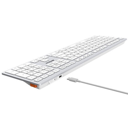 A4Tech FBX50C-WH klávesnice bezdrátová CZ/SK, bílá