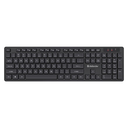 Defender LIMA C-993, sada klávesnice s bezdrátovou myší, US, multimediální, 2.4 [GHz], černá