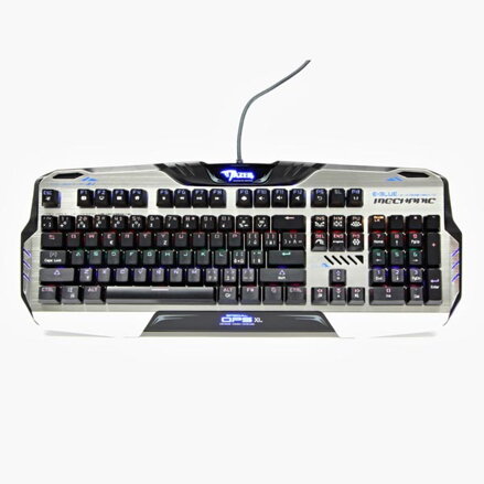 E-BLUE Mazer Mechanical 729, Klávesnice CZ, herní, podsvícená s hnědým spínačem typ drátová (USB), černá, mechanická