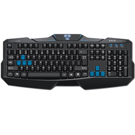 E-BLUE Cobra EKM746, Klávesnice CZ/SK, herní, drátová (USB), černá