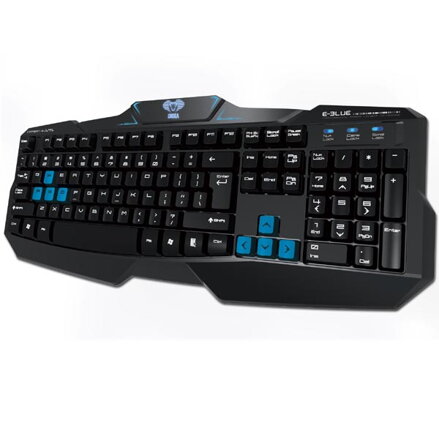 E-BLUE Cobra EKM746, Klávesnice CZ/SK, herní, drátová (USB), černá