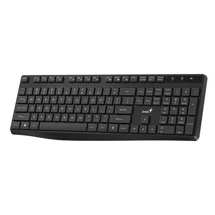 Genius KB-7200, klávesnice AAA, CZ/SK, 2.4 [Ghz], bezdrátová, černá