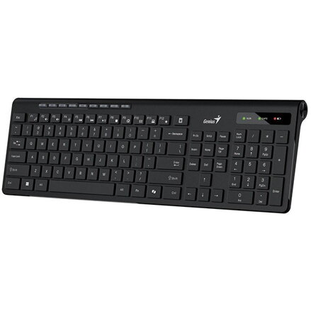 Genius Slimstar 7230 Copilot, klávesnice AA, CZ/SK, multimediální, slim typ bezdrátová, černá