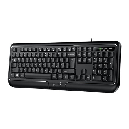 Genius KB-118 II, klávesnice CZ/SK, klasická, voděodolná typ drátová (PS/2), černá