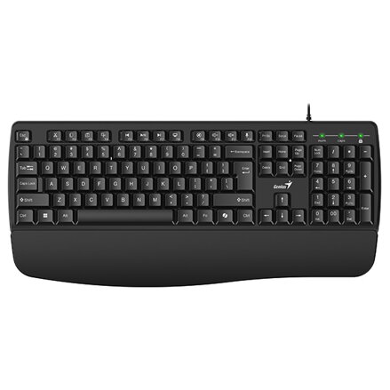 Genius KM-123 sada klávesnice drátová (USB) CZ/SK, černá s optickou myší