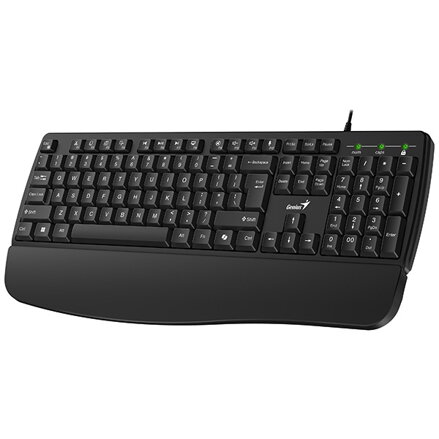 Genius KM-123 sada klávesnice drátová (USB) CZ/SK, černá s optickou myší