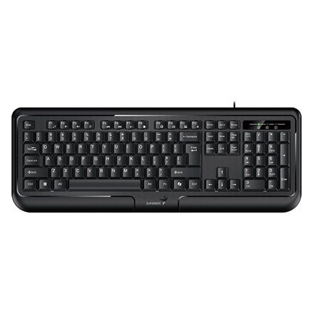 Genius KB-118 II COPILOT, klávesnice CZ/SK, klasická, voděodolná typ drátová (USB), černá