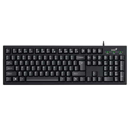 Genius KM-100SE COPILOT, sada klávesnice s optickou myší, CZ/SK, drátová (USB), černá