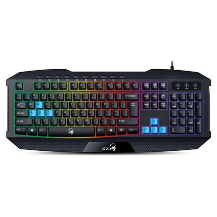 Genius GX GAMING Scorpion K215, Klávesnice CZ/SK, herní, odolná proti polití typ drátová (USB), černá