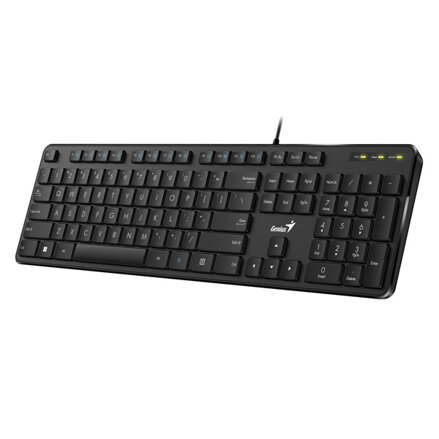 Genius Slimstar M200, klávesnice CZ/SK, klasická, tichá typ drátová (USB), černá, ne