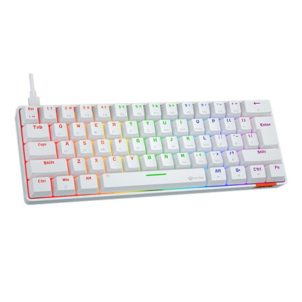 Meetion HESTIA klávesnice drátová (USB) US, bílá mechanická