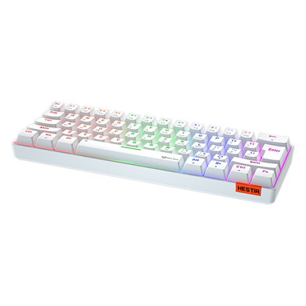 Meetion HESTIA klávesnice drátová (USB) US, bílá mechanická
