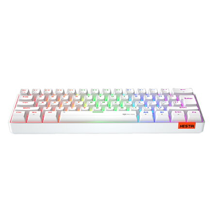 Meetion HESTIA klávesnice drátová (USB) US, bílá mechanická