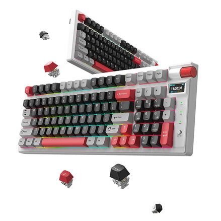 Marvo MONKA KG991W, klávesnice US, bezdrátová, mechanická, RGB, PBT klávesy
