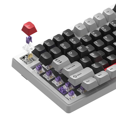 Marvo MONKA KG991W, klávesnice US, bezdrátová, mechanická, RGB, PBT klávesy