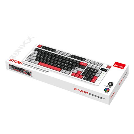 Marvo MONKA KG991W, klávesnice US, bezdrátová, mechanická, RGB, PBT klávesy