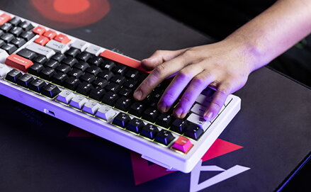 Marvo MONKA KG991W, klávesnice US, bezdrátová, mechanická, RGB, PBT klávesy