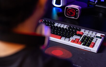 Marvo MONKA KG991W, klávesnice US, bezdrátová, mechanická, RGB, PBT klávesy