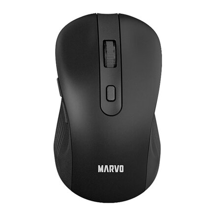 Marvo KC411W BK, klávesnice s bezdrátovou myší, US, kancelářská, bezdrátová typ černá