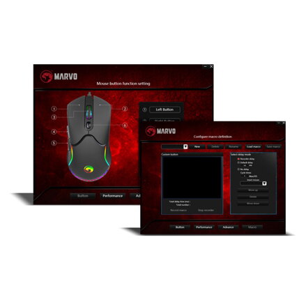 Marvo CM310 CZSK, RGB sada klávesnice s herní myší a podložkou, CZ/SK, herní, membránová typ drátová (USB), černá, podsvícená