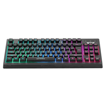 Marvo CM310 EN, RGB sada klávesnice s herní myší a podložkou, US, herní, membránová typ drátová (USB), černá, podsvícená