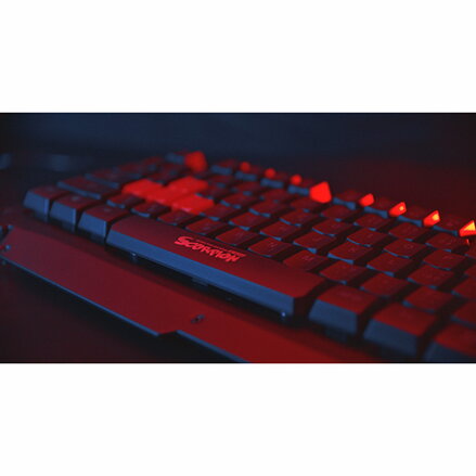 Marvo KW509, Klávesnice s optickou myší, CZ/Sk, herní sada, membránová typ bezdrátová, černá