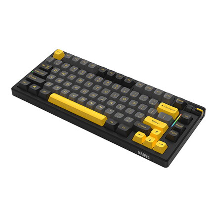 Marvo MEQA 80W, klávesnice US, Tri-mode, mechanická, RGB