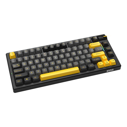 Marvo MEQA 80W, klávesnice US, Tri-mode, mechanická, RGB