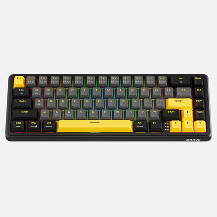 Marvo MAGMA M40, klávesnice US, drátová (USB), černá, RGB, magnetické spínače