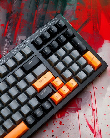 Marvo K638B, klávesnice US, herní, drátová (USB), černá, podsvícení