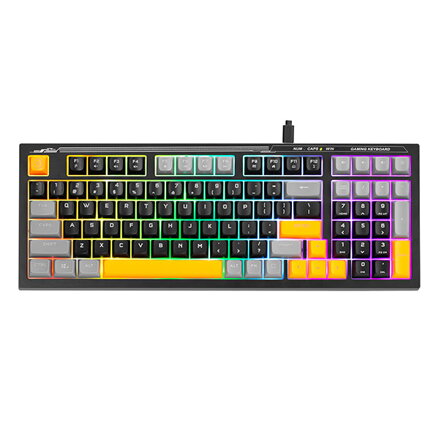 Marvo K638A, klávesnice US, herní, drátová (USB), černá, podsvícení