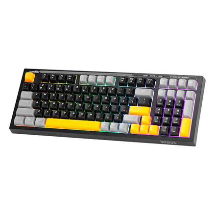 Marvo K638A, klávesnice US, herní, drátová (USB), černá, podsvícení