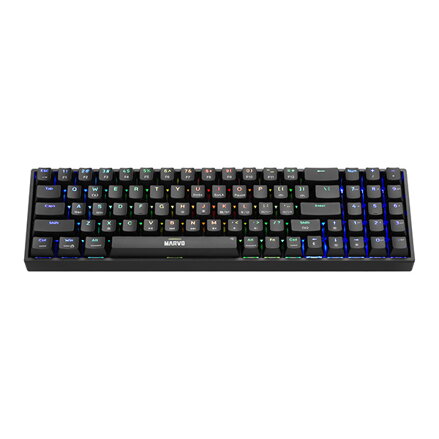 Marvo SHOGO 78, klávesnice US, herní, drátová (USB), černá, mechanická, podsvícení