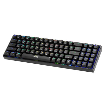 Marvo SHOGO 78, klávesnice US, herní, drátová (USB), černá, mechanická, podsvícení