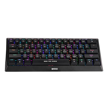 Marvo KG962G EN - R, klávesnice US, herní, mechanická typ drátová (USB), černá, RGB, červené spínače