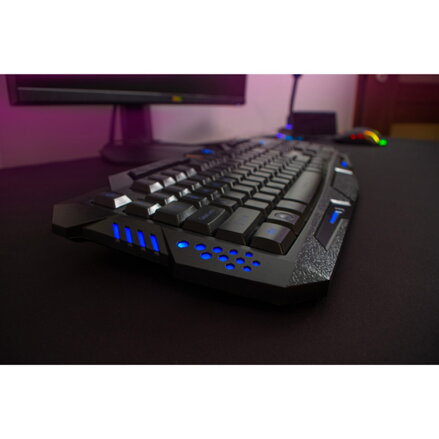 Marvo K636, Klávesnice US, herní, podsvícená typ drátová (USB), černá