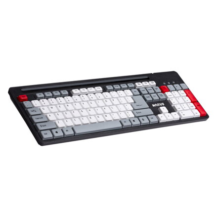 Marvo KB005, klávesnice US, klasická, drátová (USB), černo-červená