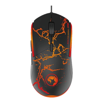 Marvo CM409 EN, Sada klávesnice s herní myší, podložkou a sluchátky, US, herní, membránová typ drátová (USB), černá, podsvícená