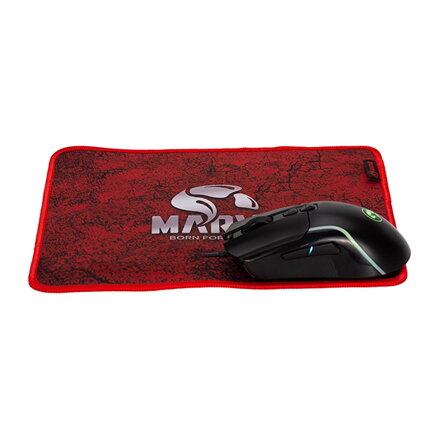 Marvo LOOT 40, sada klávesnice s herní myší, podložkou a sluchátky, CZ/SK, drátová (USB), černá, podsvícená Marvo LOOT 40, sada klávesnice s herní myší, podložkou a sluchátky, CZ/SK, drátová (USB), černá, podsvícená