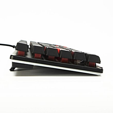 RED FIGHTER K1, Klávesnice US, herní, podsvícená typ drátová (USB), černá, 3 barvy podsvícení