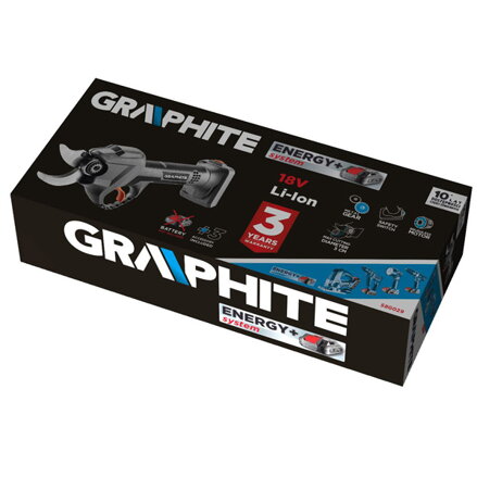 Graphite Aku nůžky na větve 58G029, 30mm