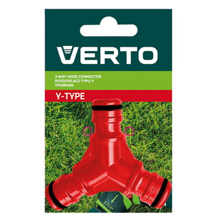 Verto rozdvojka 15G744, 12.7-19mm, červená