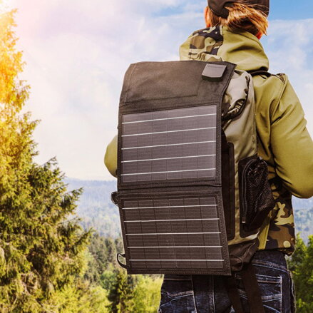 Neo Tools Přenosná solární nabíječka 15 W