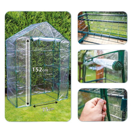 NEO TOOLS Skleník 143x73x195cm