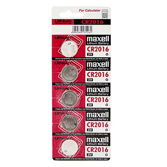Baterie lithiová, CR2016, 3V, Maxell, blistr, 5-pack