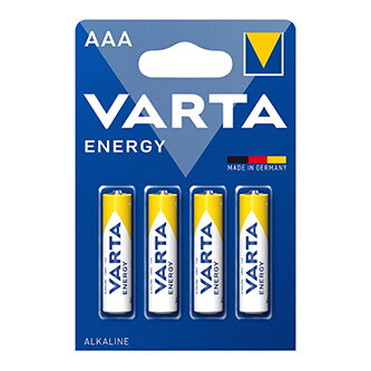 Baterie alkalická, AAA (LR03), AAA, 1.5V, Varta, blistr, 4-pack, VAL-LR3E, Energy